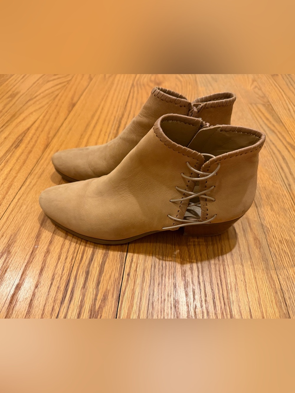 Jack Rogers Neutral Tan Leather Ankle Booties
